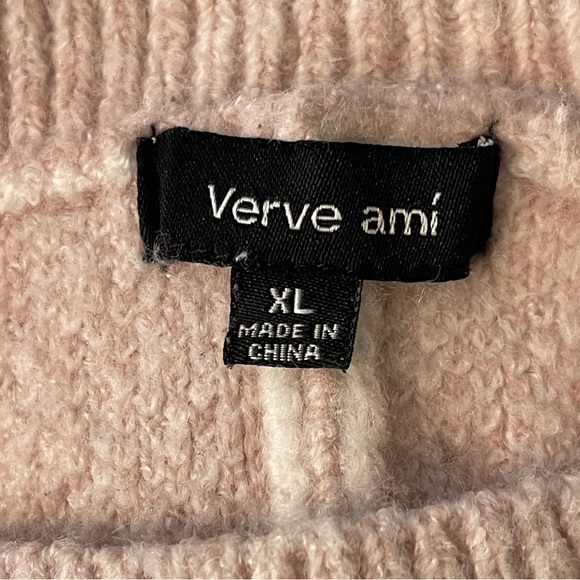 Verve Ami Women's Pink Buffalo Check Soft Button Back Long Sleeve Sweater XL - Picture 8 of 11